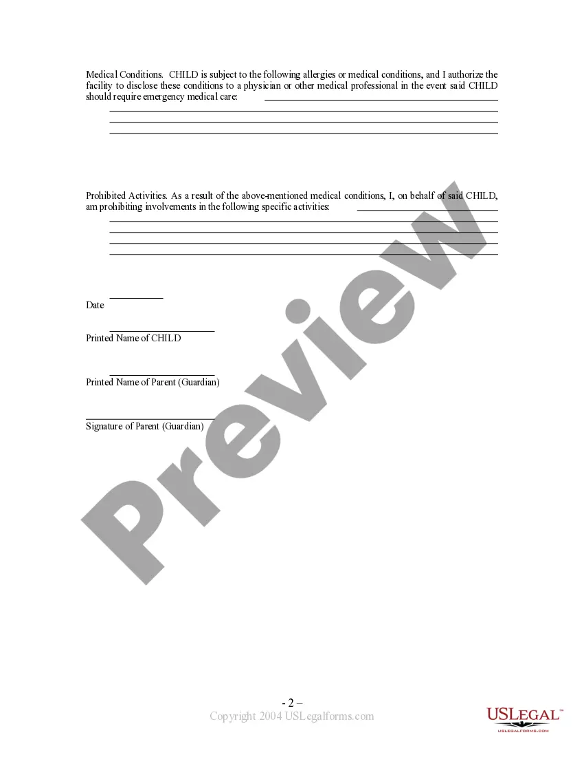 Get Waiver and Release From Liability For Minor Child for Cheerleading Preview Waiver and Release From Liability For Minor Child for Cheerleading