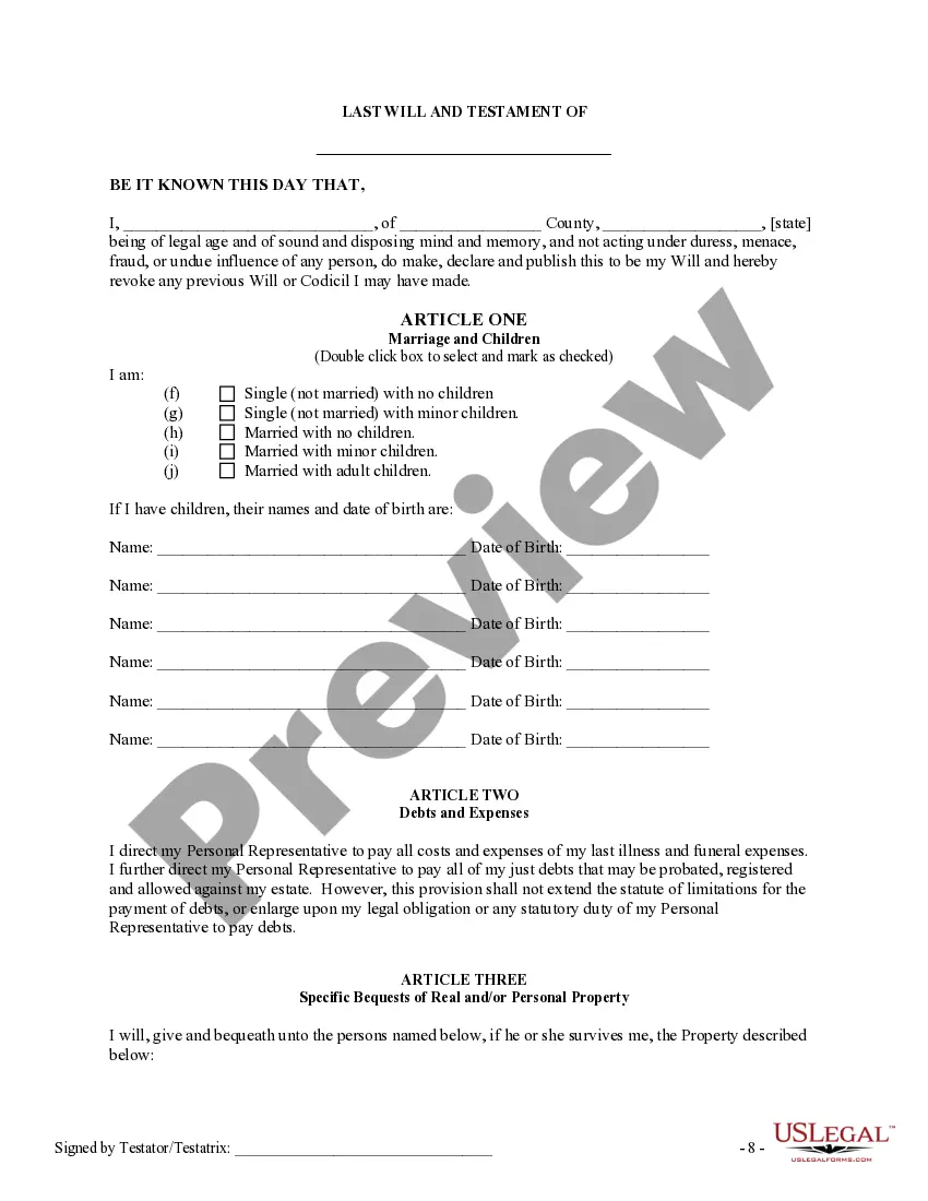 Get Ultima Voluntad y Testamento - Last Will and Testament Preview Ultima Voluntad y Testamento - Last Will and Testament