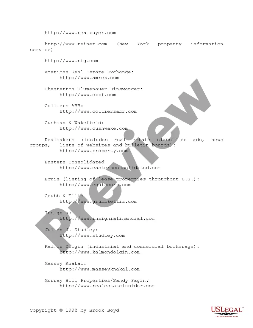 Preview Real Estate Internet Sites