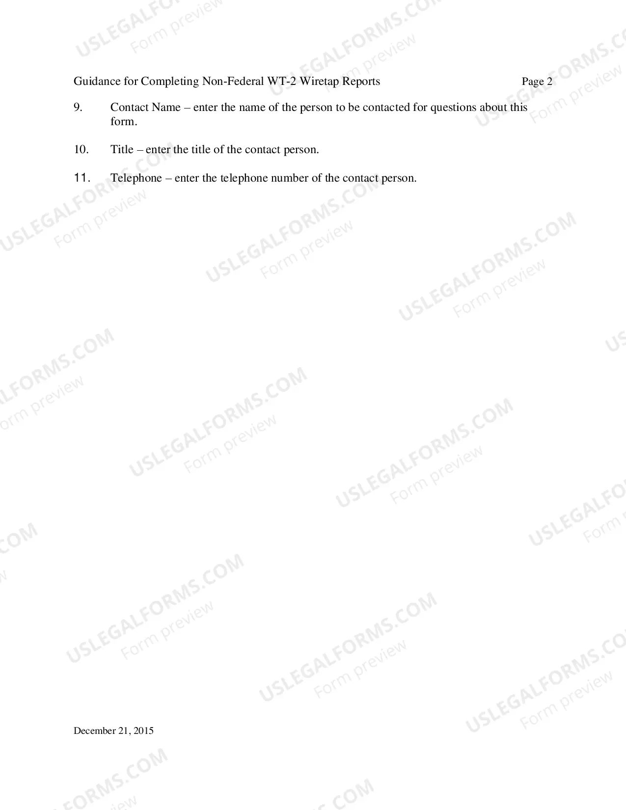 Preview Instructions for Annual Prosecutor Summary of Wiretap Reports