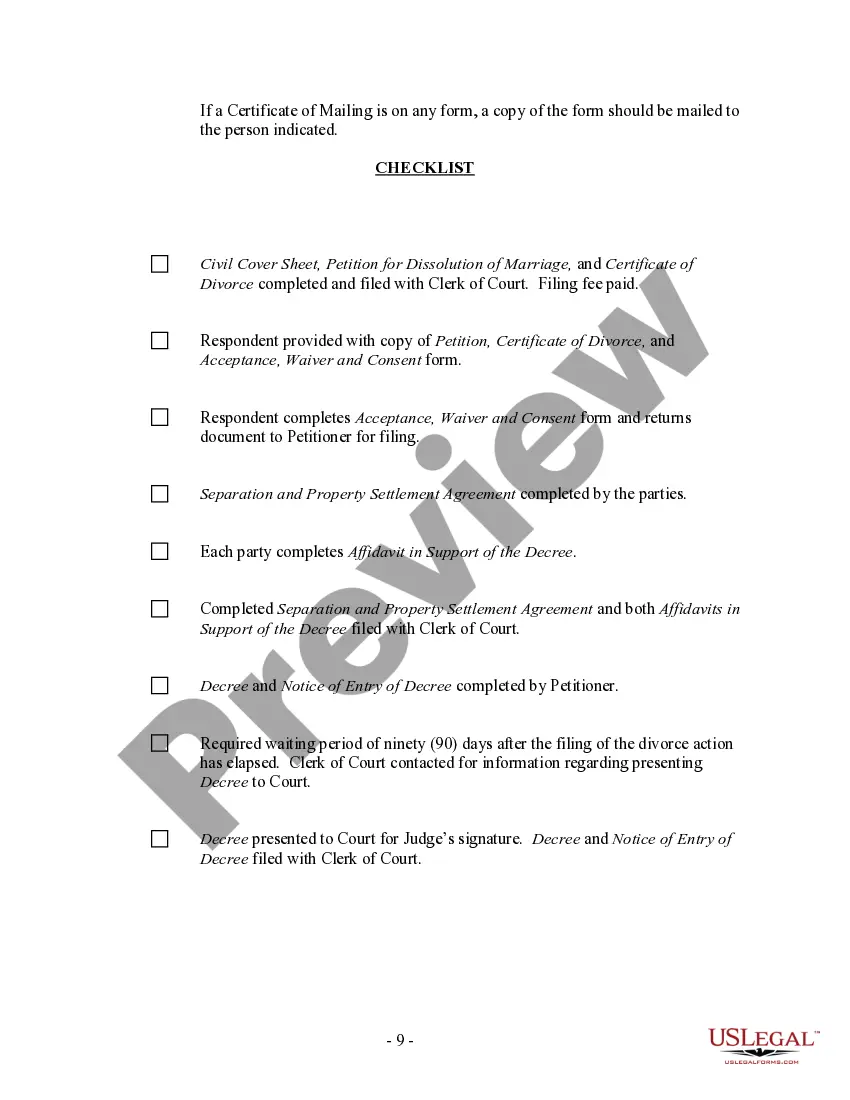 Preview Utah No-Fault Uncontested Agreed Divorce Package for Dissolution of Marriage with Adult Children and with or without Property and Debts