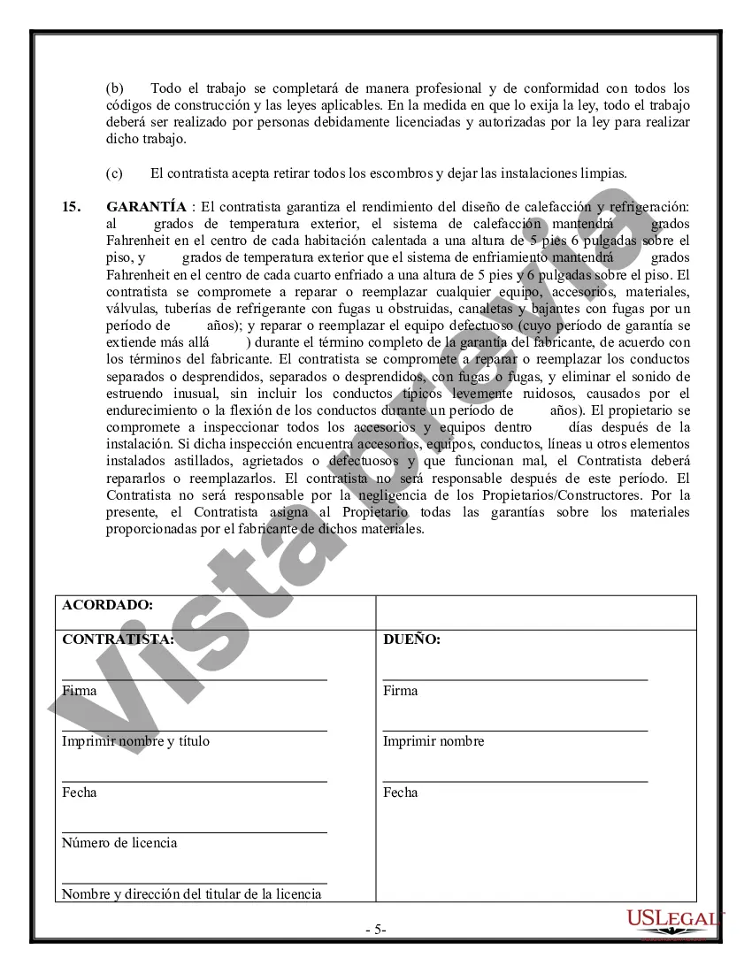 Preview Contrato HVAC para contratista