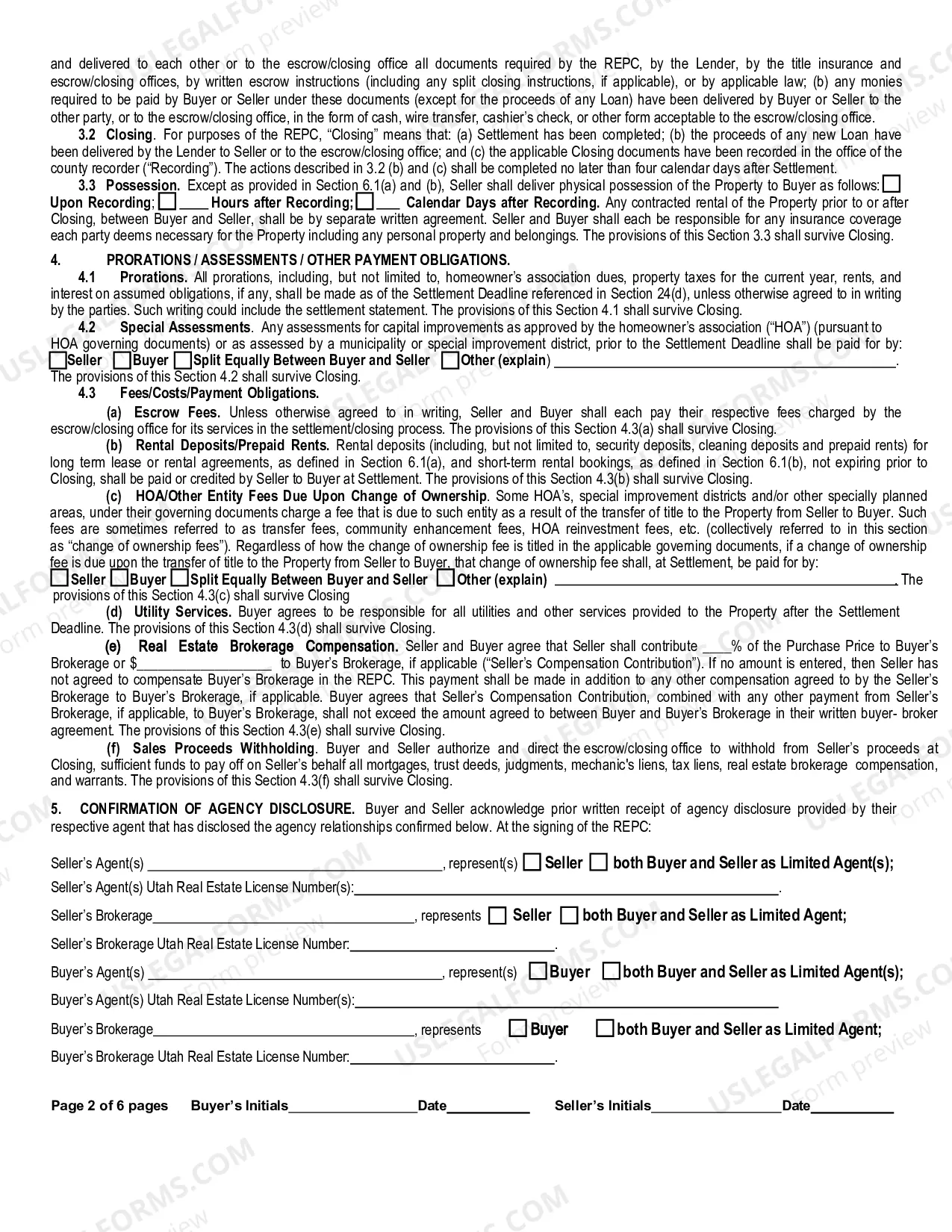 Preview Contract for Sale and Purchase of Real Estate with or without broker or agent for Residential Home Sale Agreement