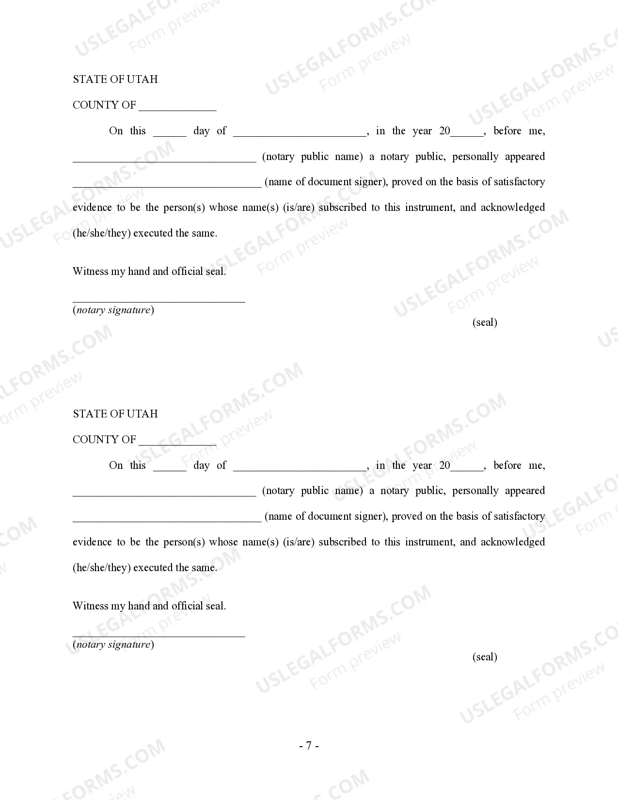 Preview Utah Prenuptial Premarital Agreement - Uniform Premarital Agreement Act - with Financial Statements