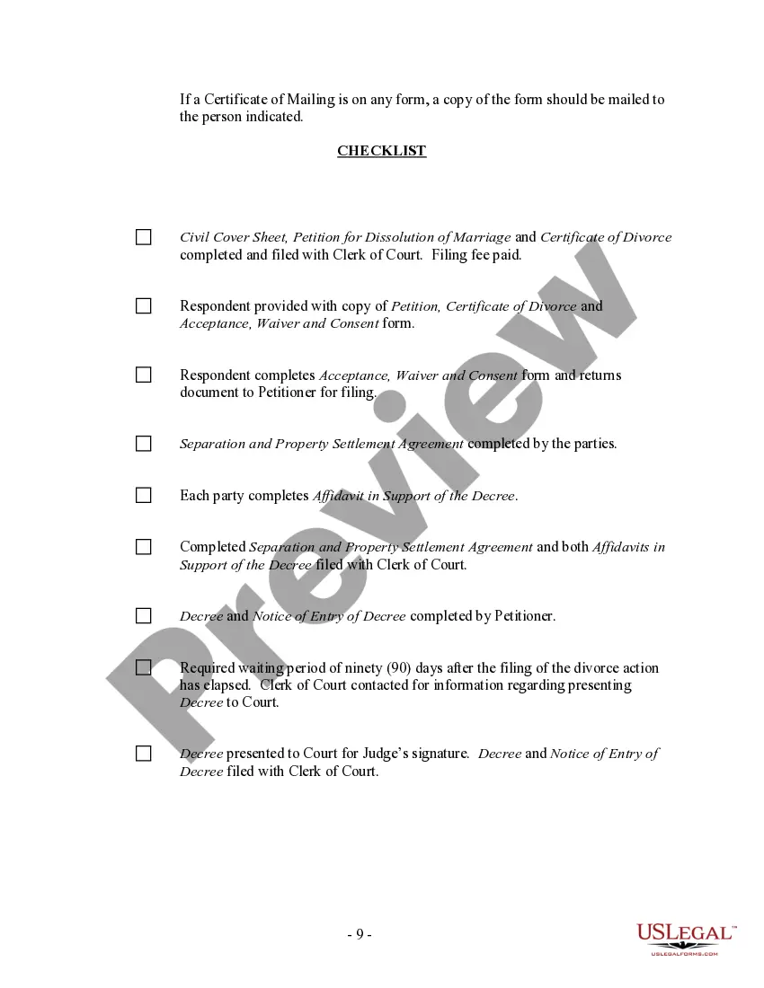 Preview Utah No-Fault Agreed Uncontested Divorce Package for Dissolution of Marriage for Persons with No Children with or without Property and Debts