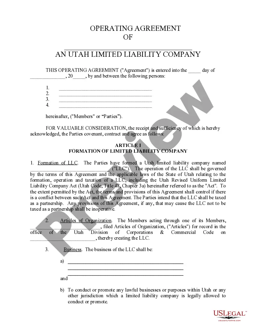 Get Limited Liability Company LLC Operating Agreement Preview Limited Liability Company LLC Operating Agreement