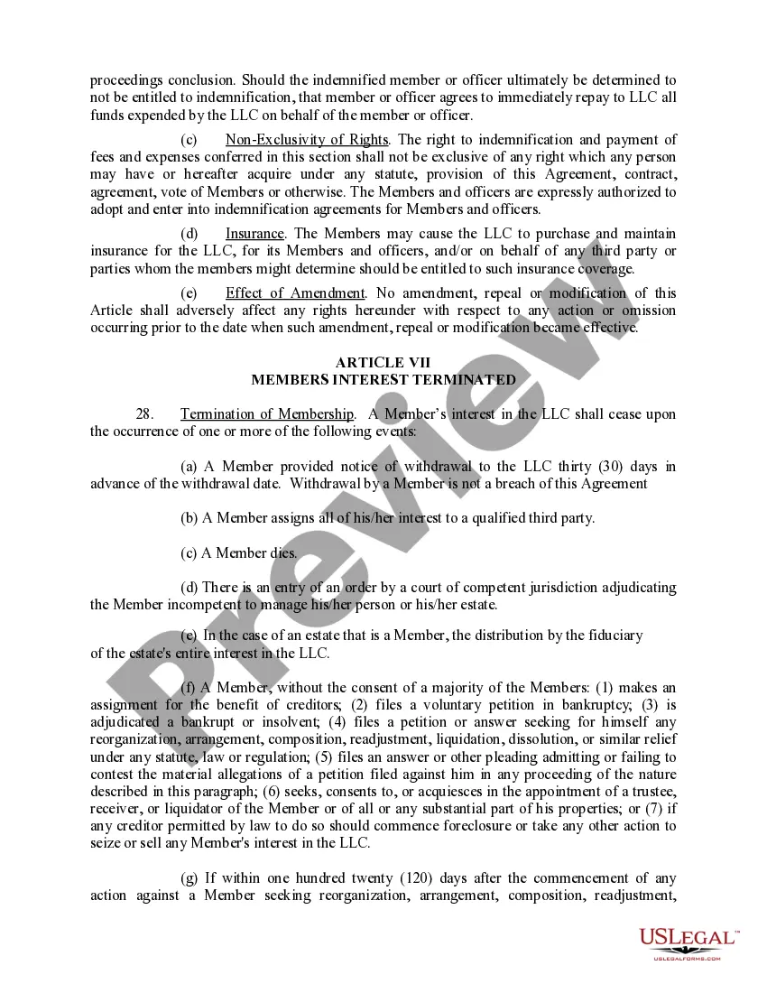 Get Limited Liability Company LLC Operating Agreement Preview Limited Liability Company LLC Operating Agreement