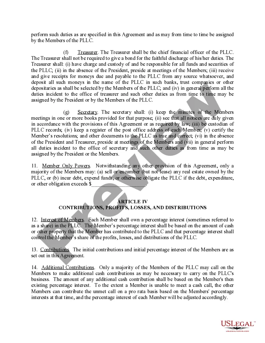 Preview Utah Professional Limited Liability Company PLLC Formation Package