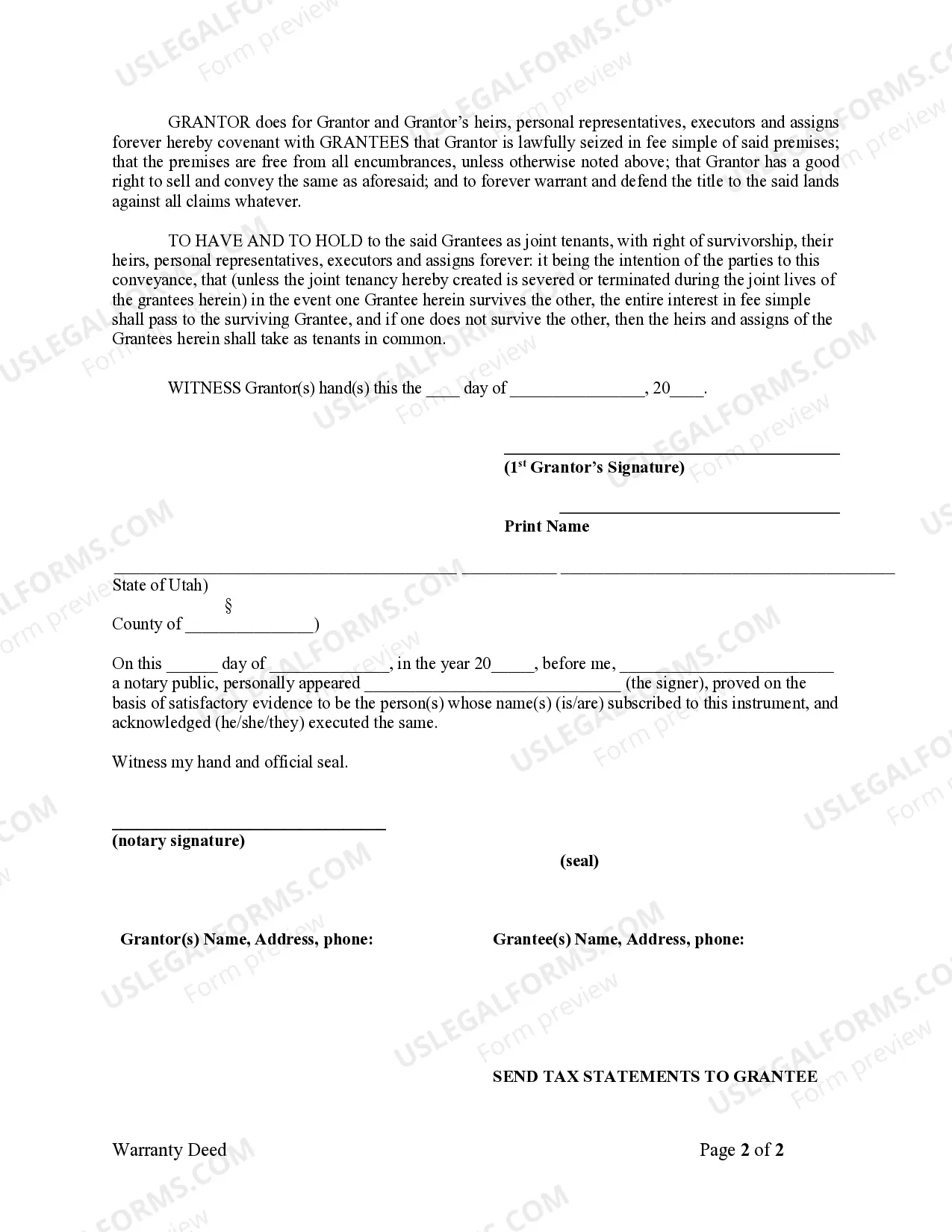 Preview Warranty Deed from Individual to Husband and Wife