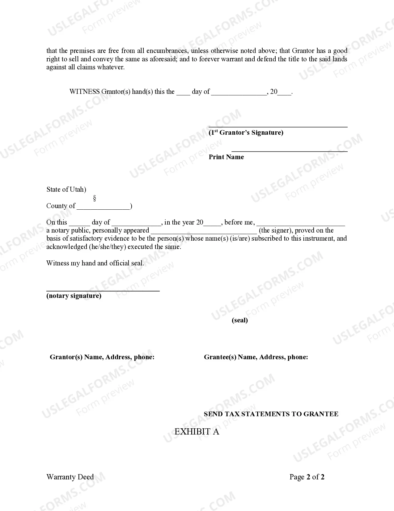 Preview Warranty Deed from Husband to Himself and Wife