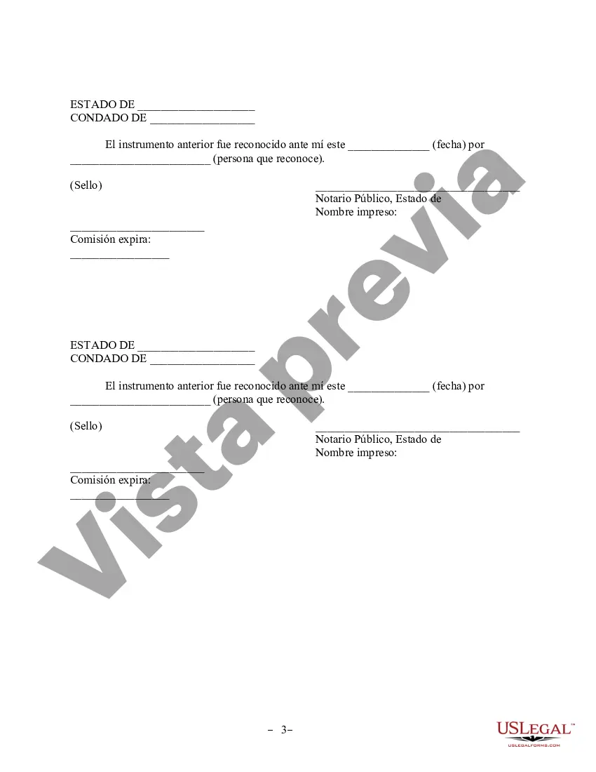 Preview Revocación del Acuerdo de Propiedad Postnupcial - Utah