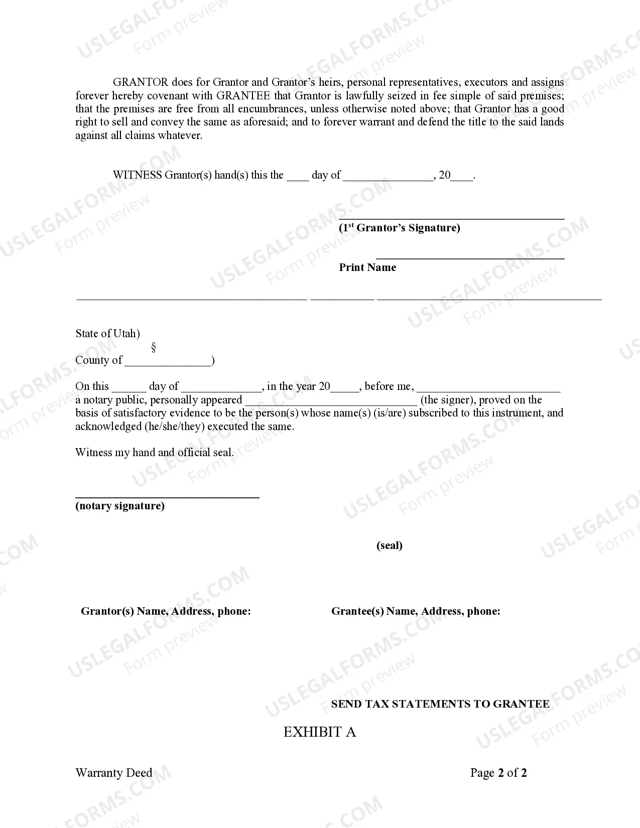 Preview Warranty Deed from Individual to Individual