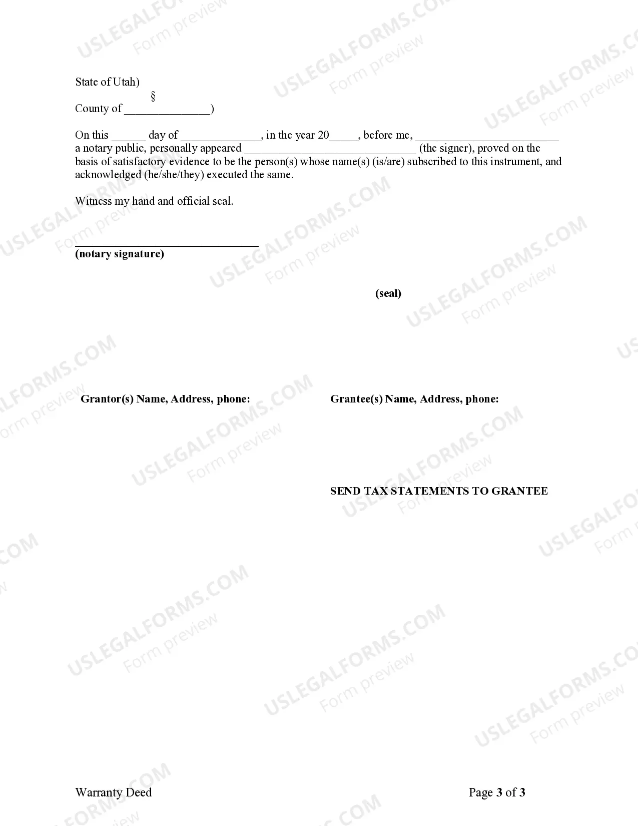 Preview Warranty Deed to Child Reserving a Life Estate in the Parents