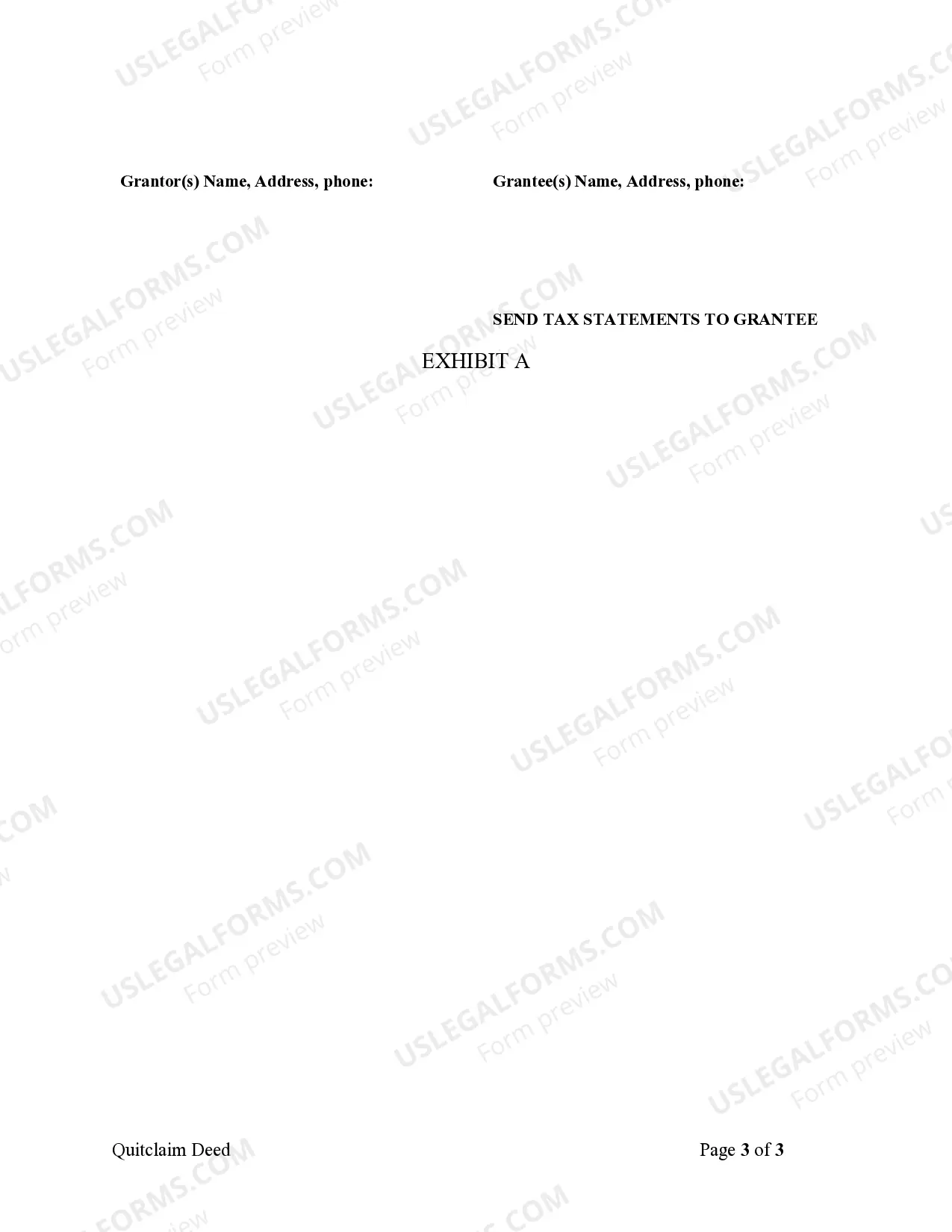 Preview Quitclaim Deed by Two Individuals to LLC