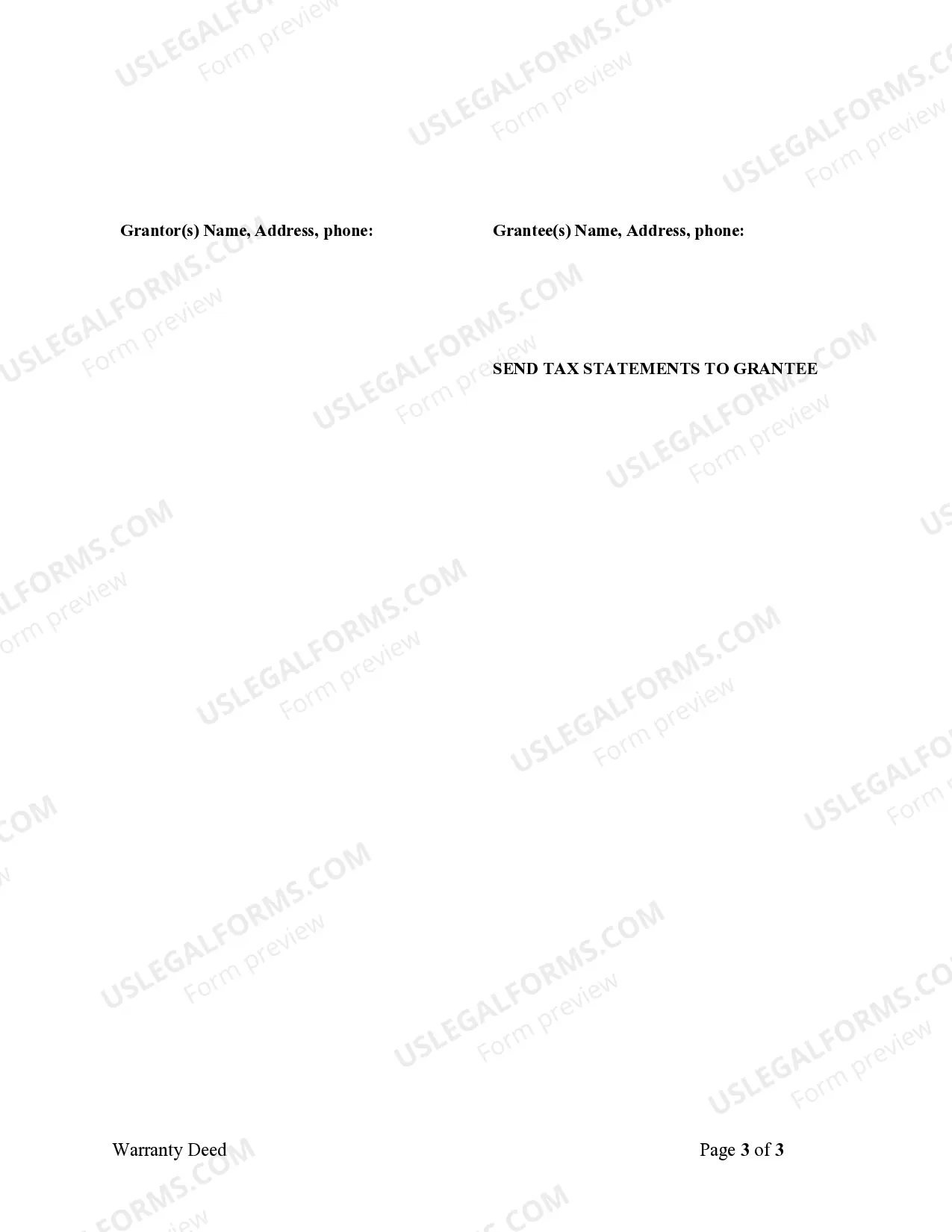 Preview Warranty Deed from two Individuals to Corporation