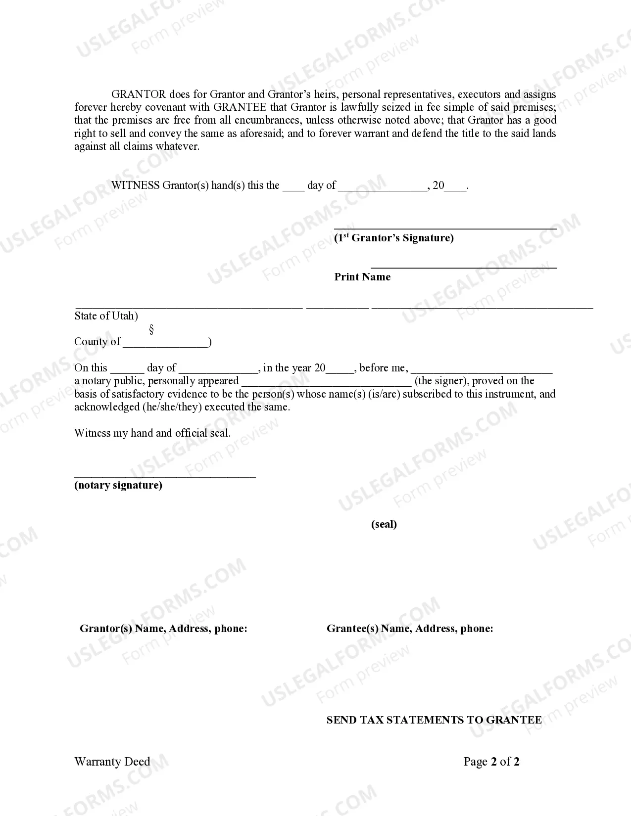 Preview Warranty Deed from Individual to LLC