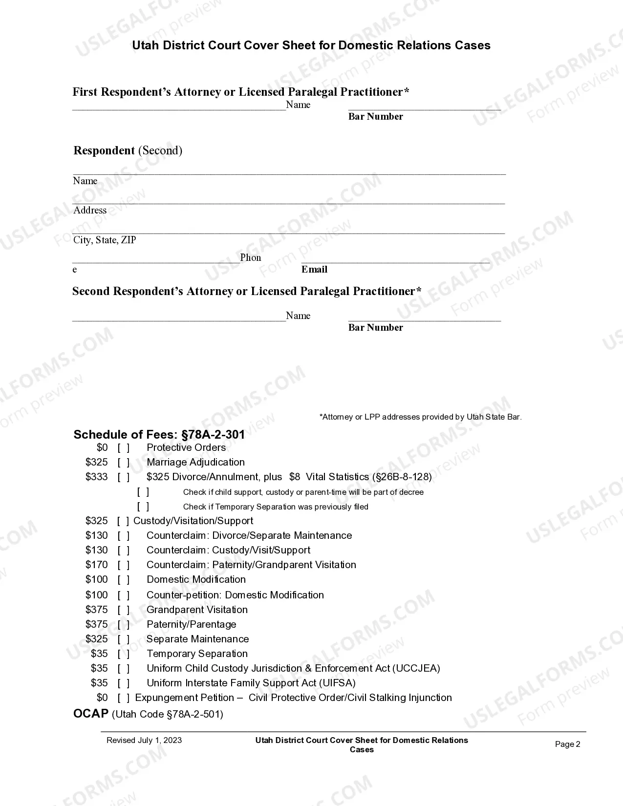 Preview Civil Cover Sheet