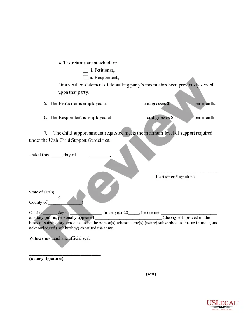 Get Affidavit of Income Verification and Compliance with Child Support Guidelines Preview Affidavit of Income Verification and Compliance with Child Support Guidelines