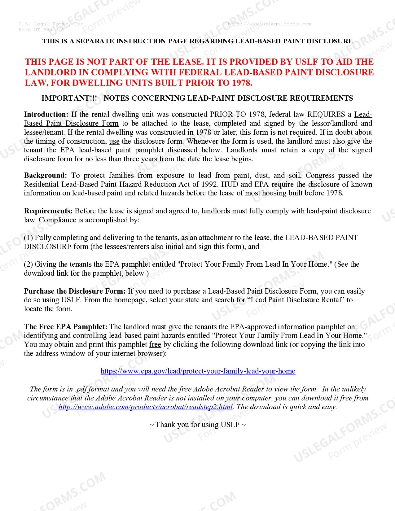 Preview Residential Lease or Rental Agreement for Month to Month