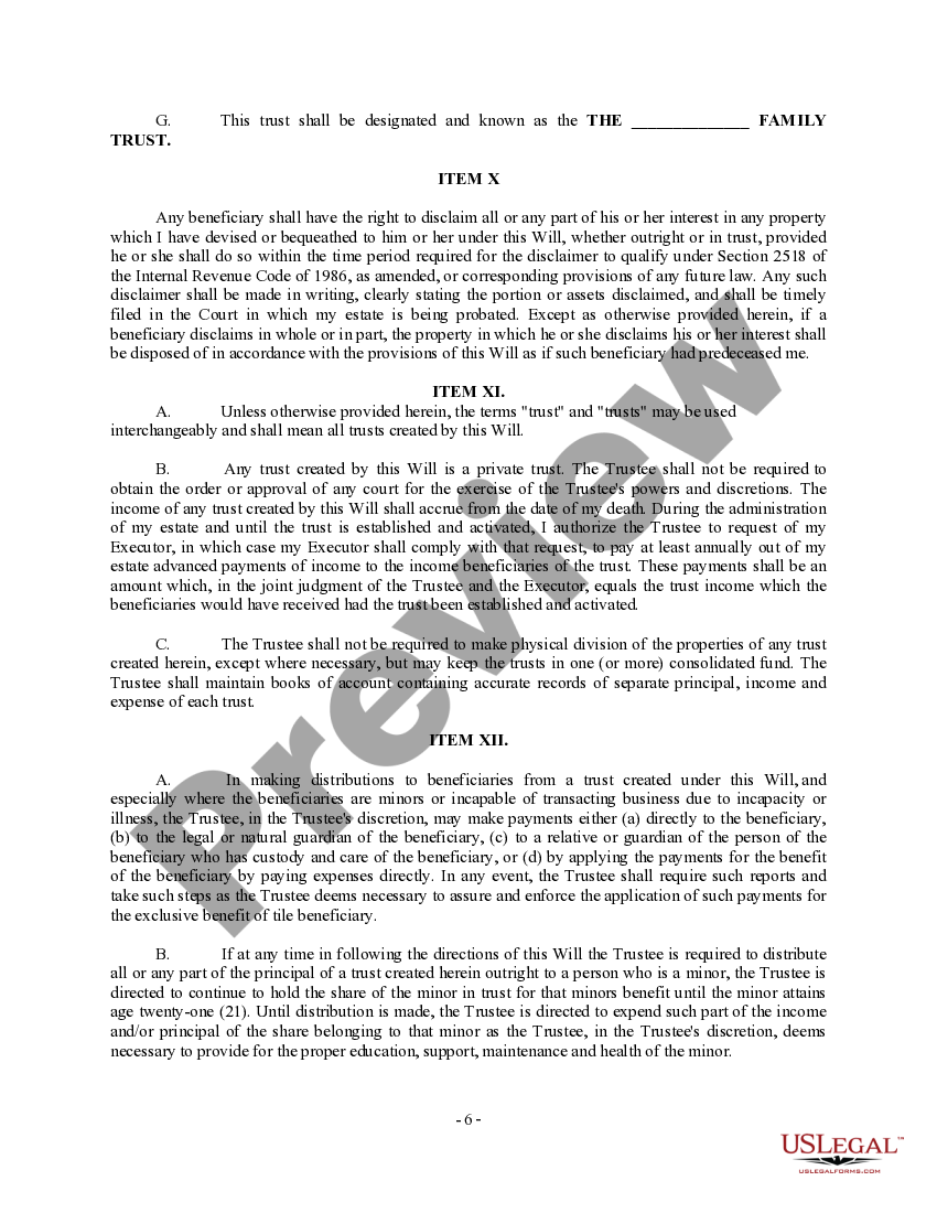 Marital Trust And Credit Shelter Trust For Public Land US Legal Forms