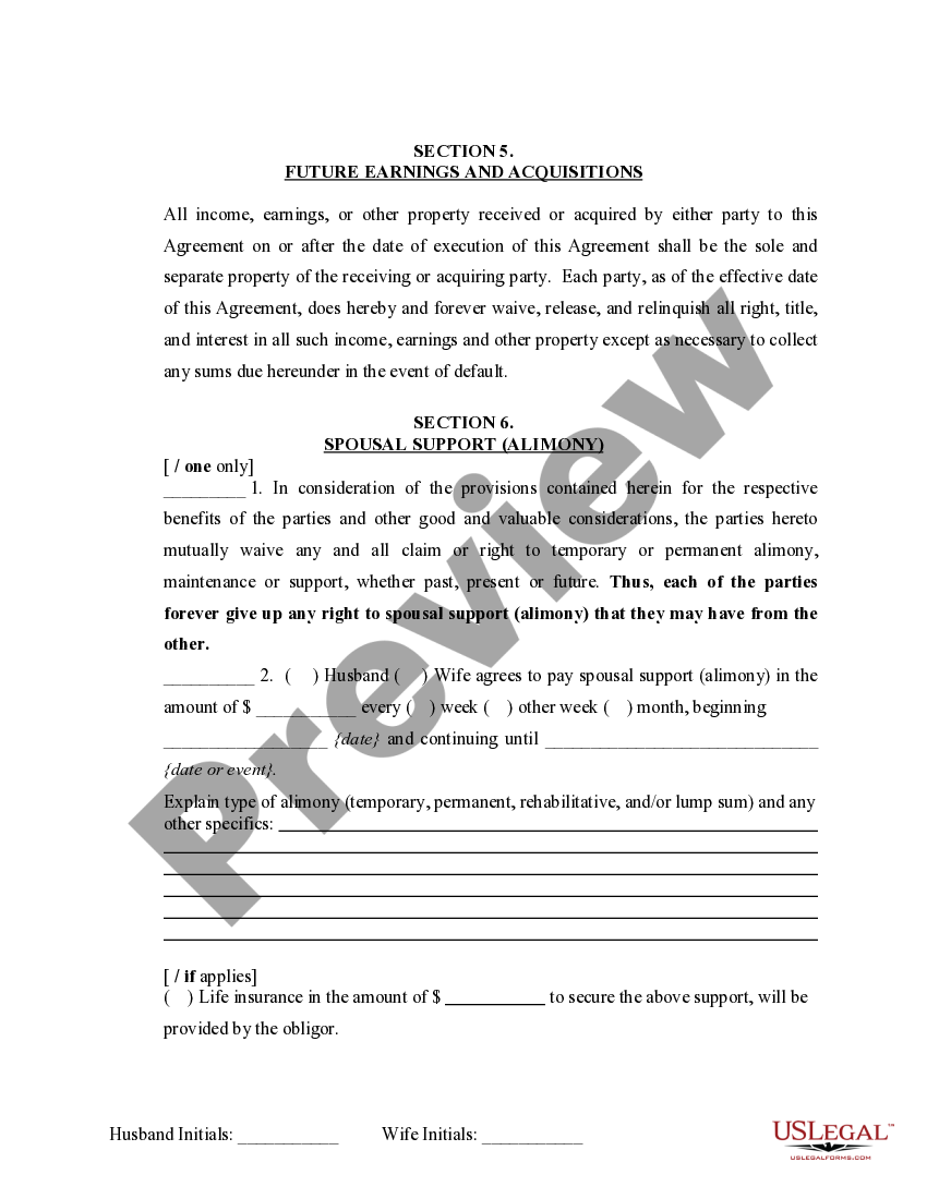 utah marital domestic separation and property settlement