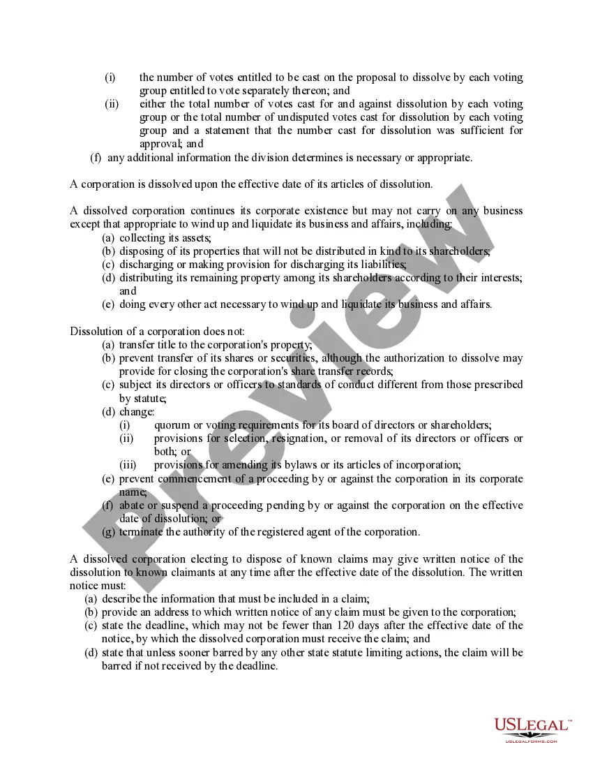 Get Utah Dissolution Package to Dissolve Corporation Preview Utah Dissolution Package to Dissolve Corporation