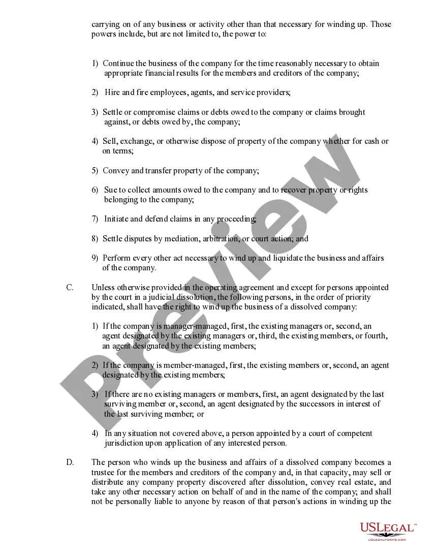 Get Utah Dissolution Package to Dissolve Limited Liability Company LLC Preview Utah Dissolution Package to Dissolve Limited Liability Company LLC