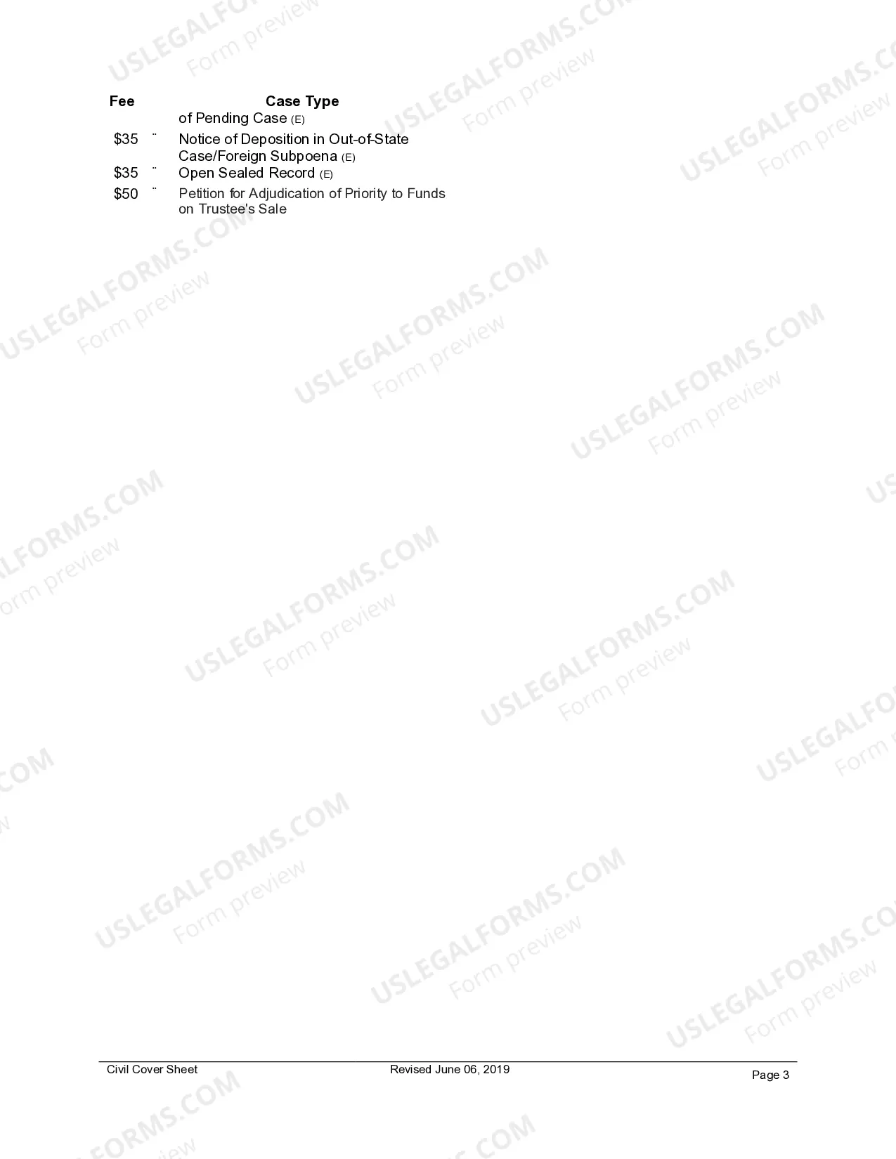 Preview Expungement Coversheet