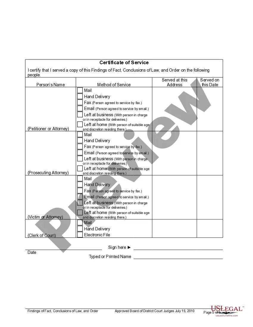 Get Findings of Fact, Conclusions of Law and Order on Petition to Expunge Records Preview Findings of Fact, Conclusions of Law and Order on Petition to Expunge Records