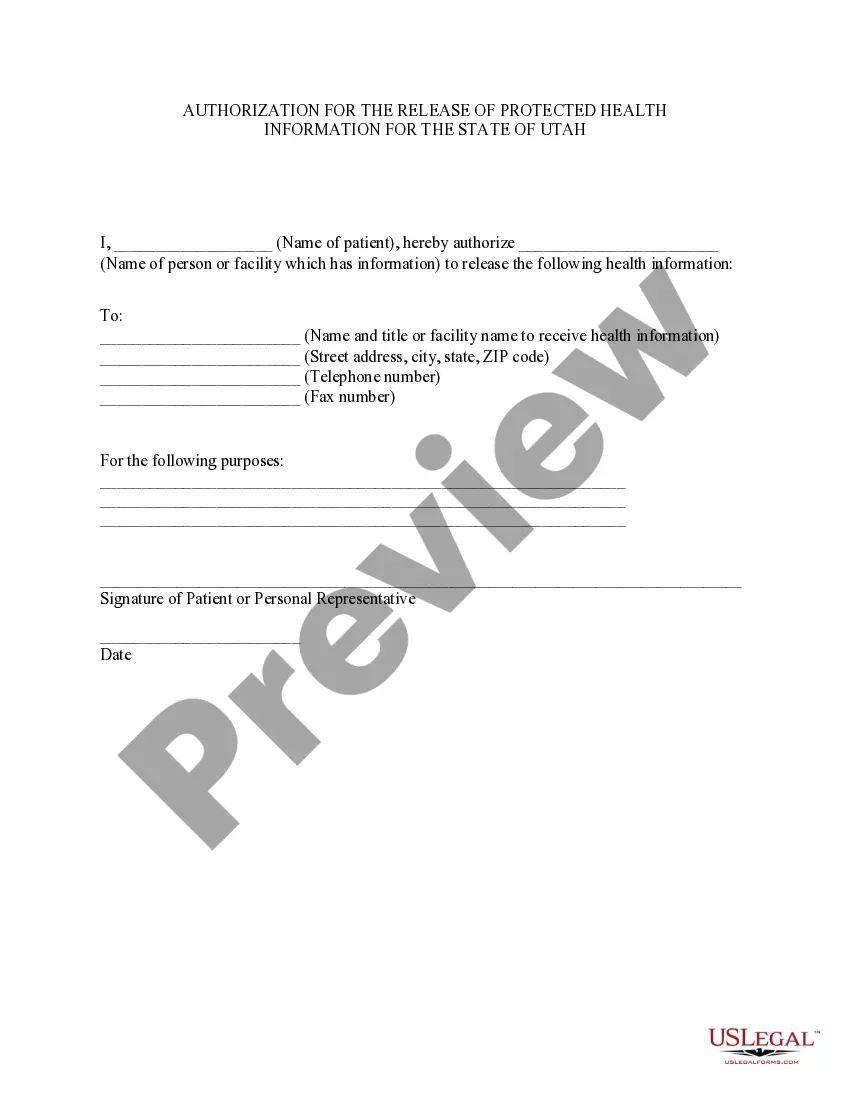 Get Utah Release and Authorization Preview Utah Release and Authorization