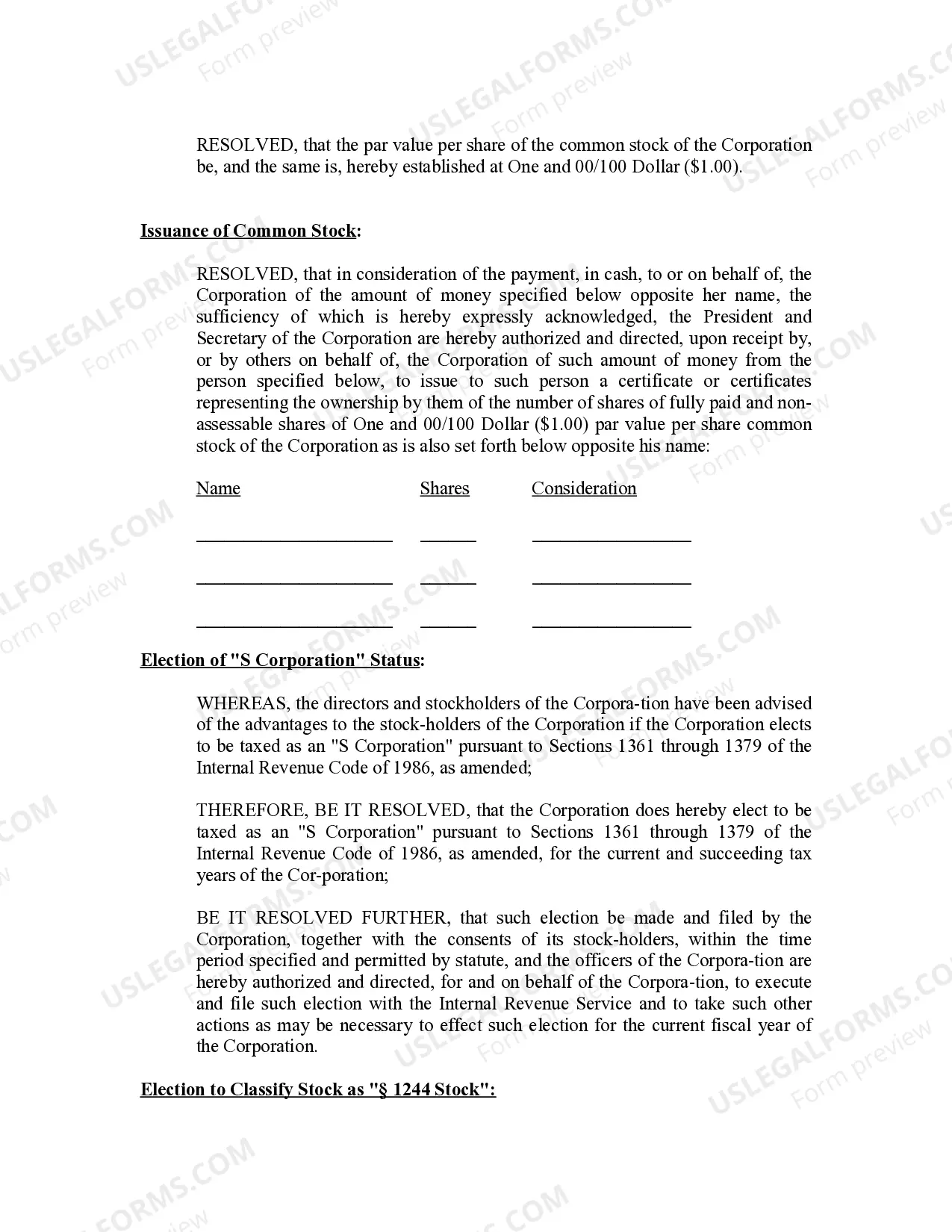 Preview Minutes for Organizational Meeting