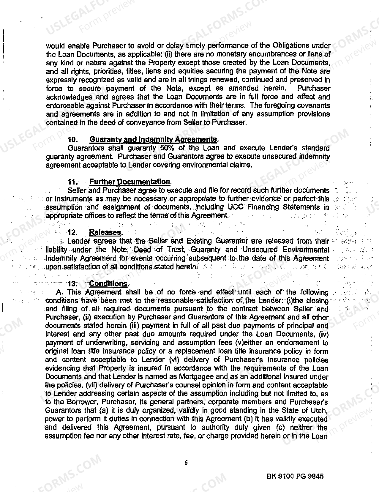 Utah Assumption and Loan Modification Agreement US Legal Forms