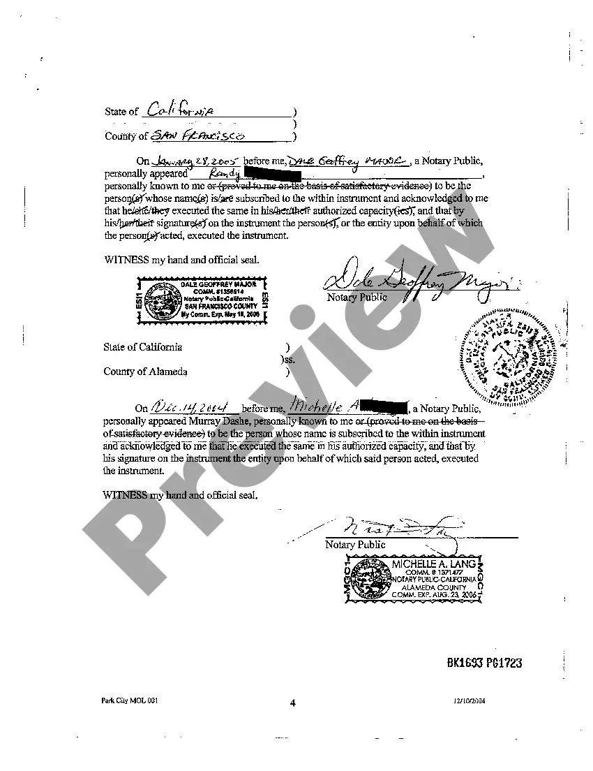 Preview Memorandum of Lease