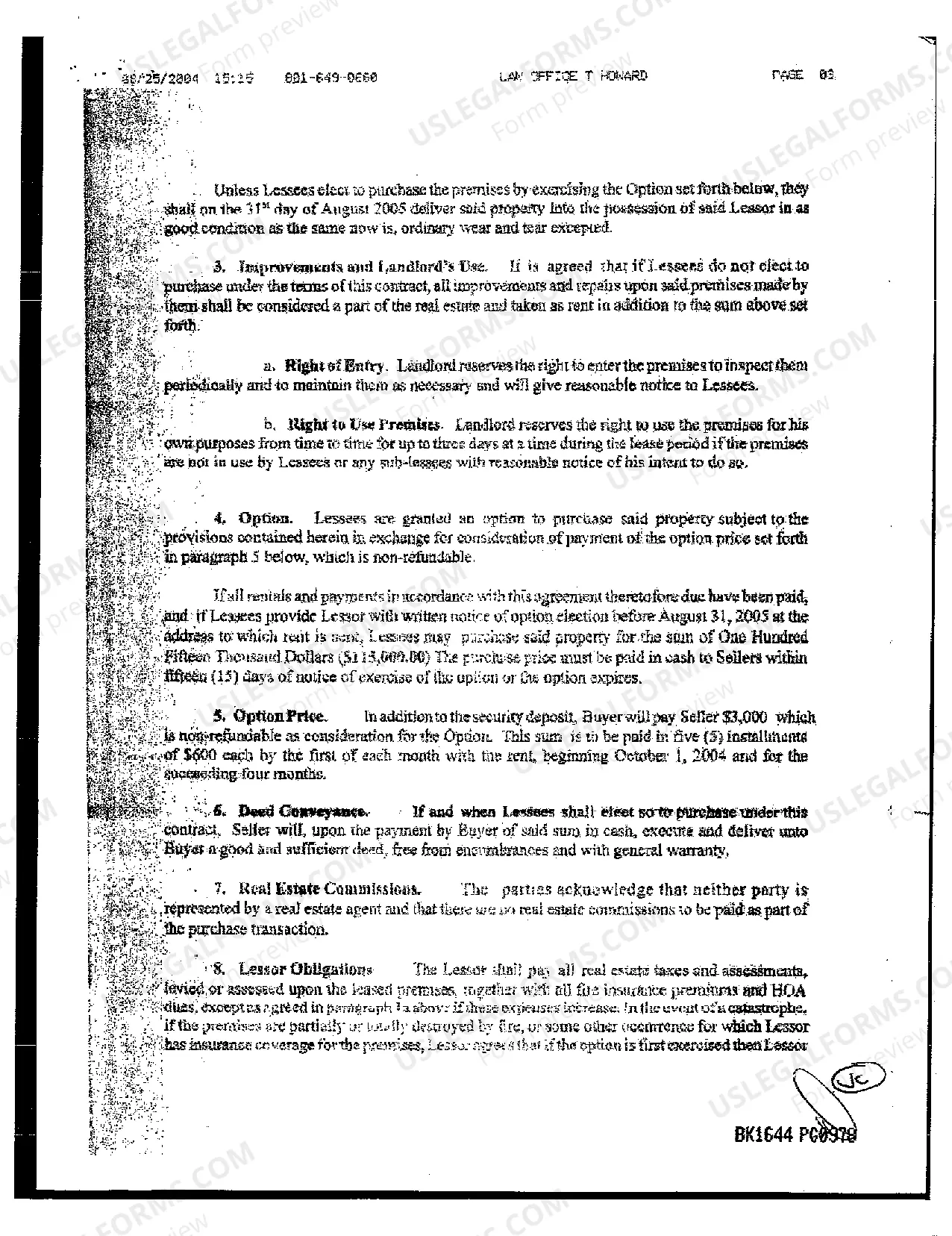 Preview Lease Option Agreement