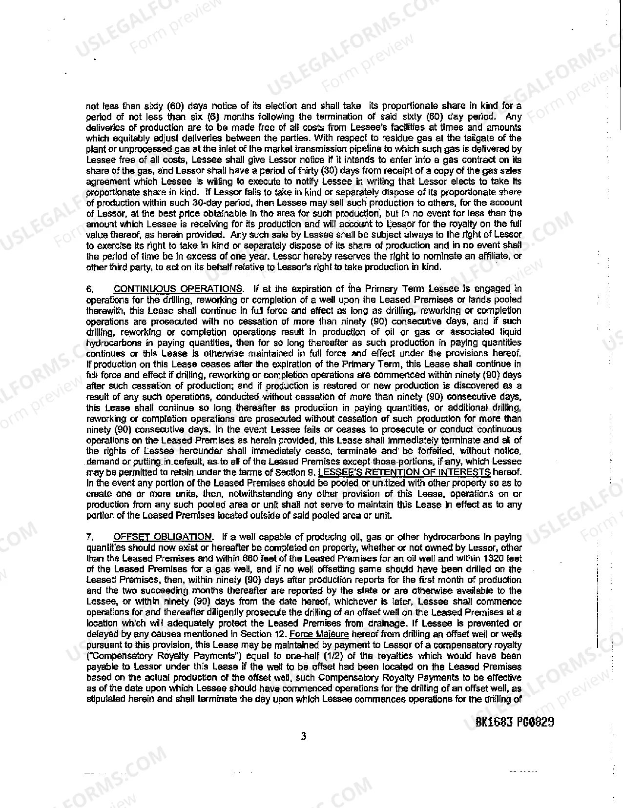 Preview Oil and Gas Lease