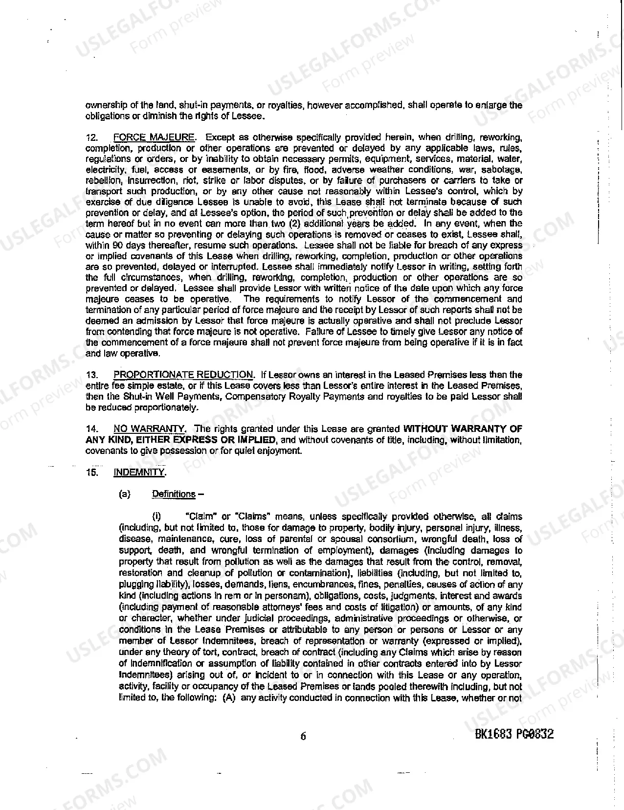 Preview Oil and Gas Lease