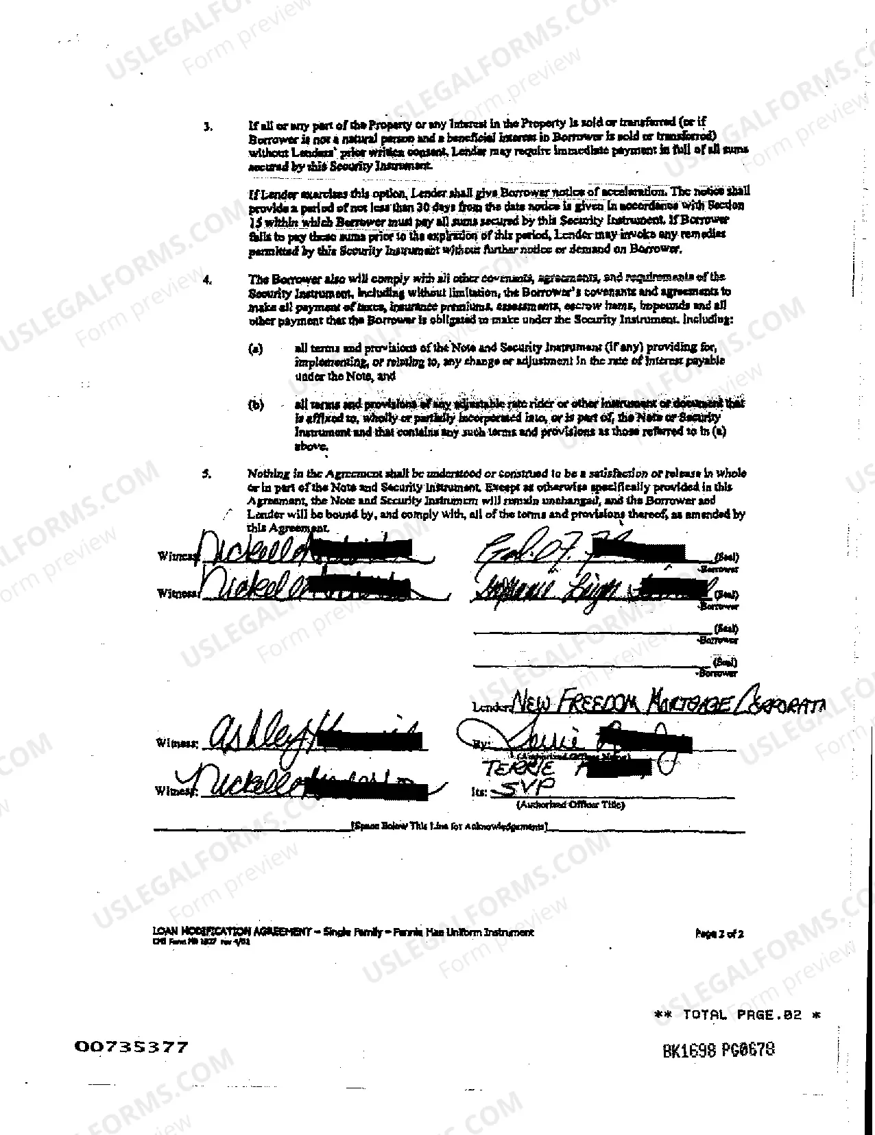 Preview Loan Modification Agreement