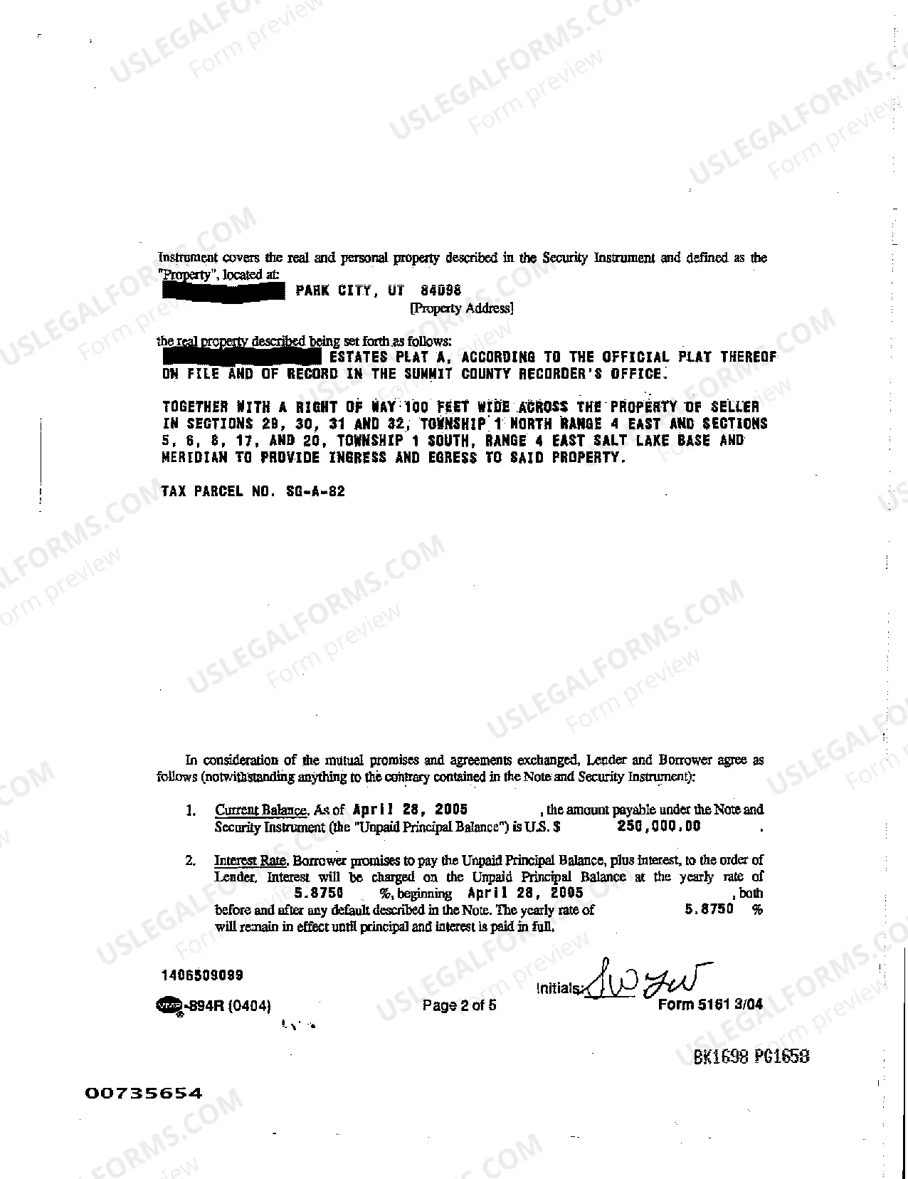 Preview Loan Modification Agreement - To a Fixed Interest Rate