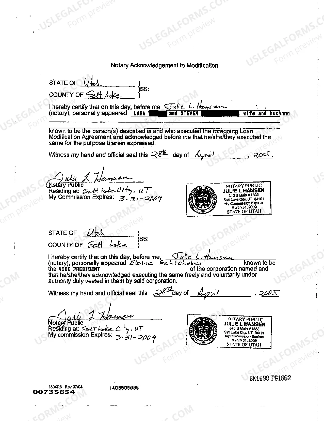 Preview Loan Modification Agreement - To a Fixed Interest Rate