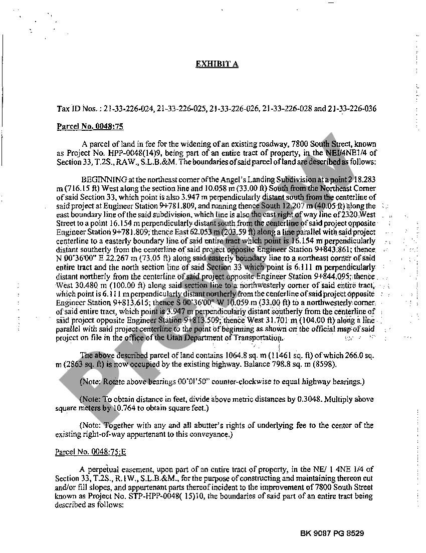 Preview Judgment and Final Order of Condemnation