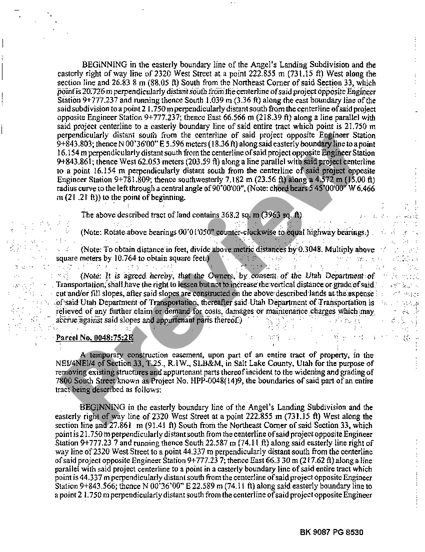 Preview Judgment and Final Order of Condemnation