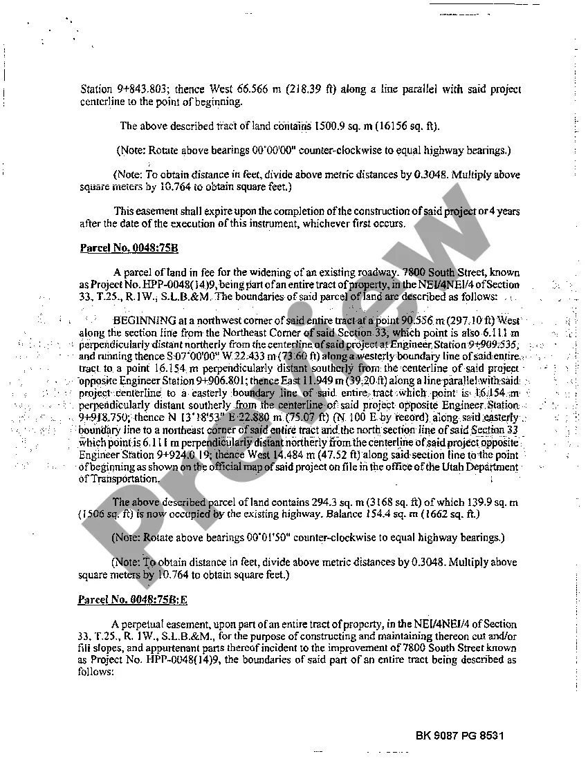 Preview Judgment and Final Order of Condemnation