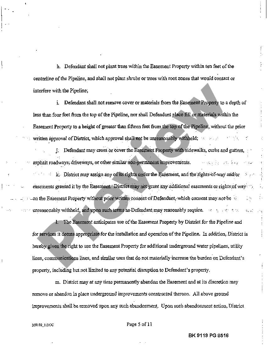 Preview Final Order of Condemnation