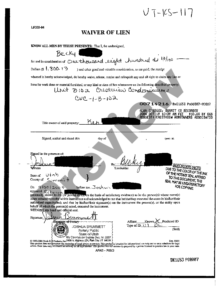 utah-waiver-of-lien-lien-waiver-form-utah-us-legal-forms