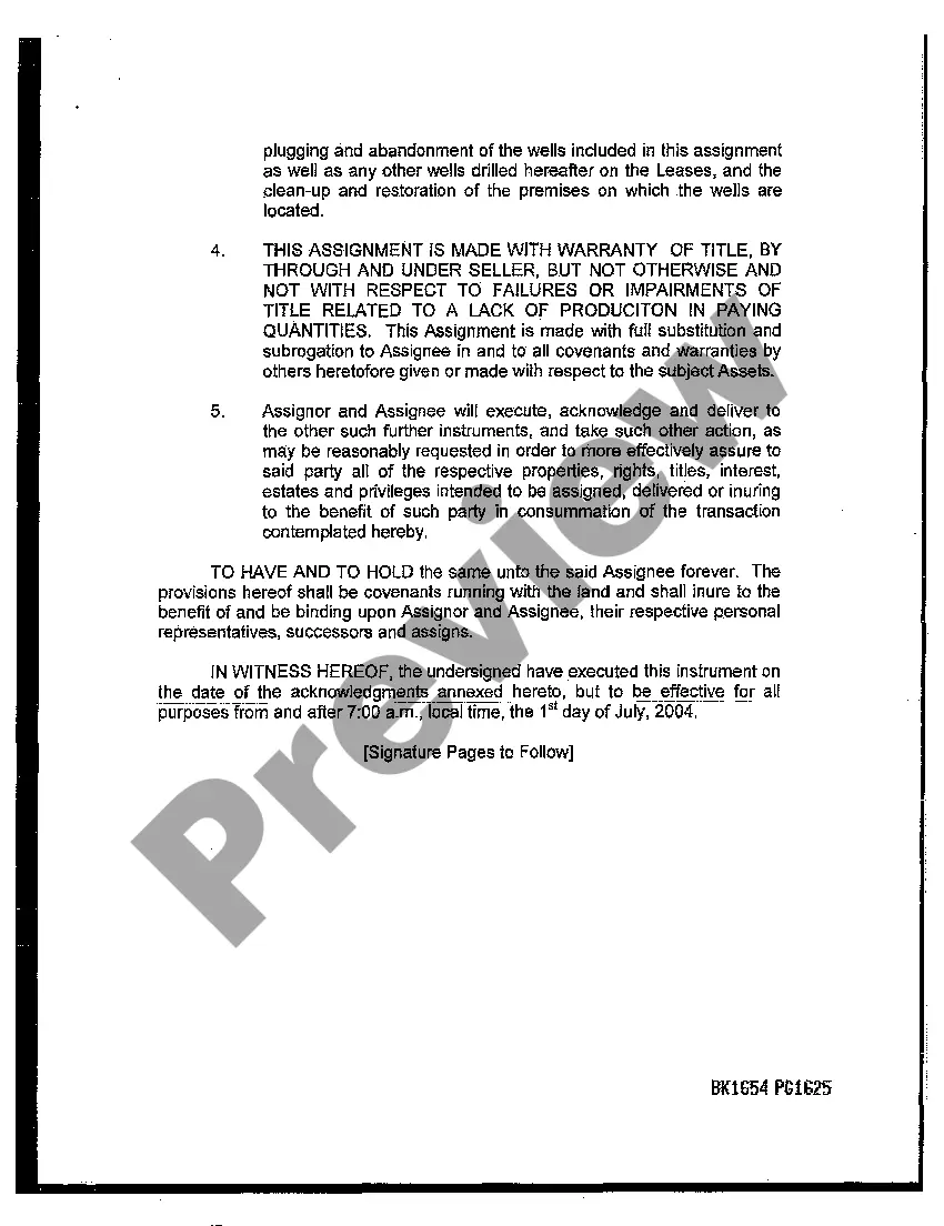 Get Conveyance, Assignment and Bill of Sale regarding Oil Gas and Minerals Preview Conveyance, Assignment and Bill of Sale regarding Oil Gas and Minerals
