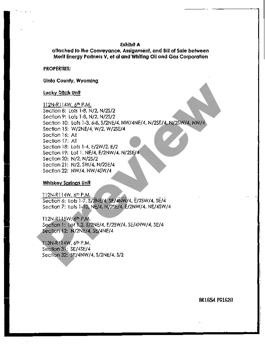 Get Conveyance, Assignment and Bill of Sale regarding Oil Gas and Minerals Preview Conveyance, Assignment and Bill of Sale regarding Oil Gas and Minerals