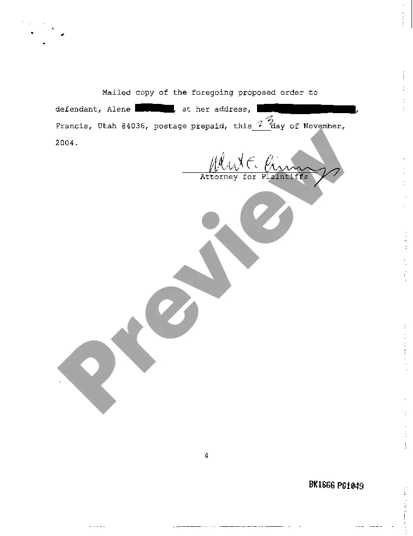 Preview Order Adjudging Lien Void Ab Initio