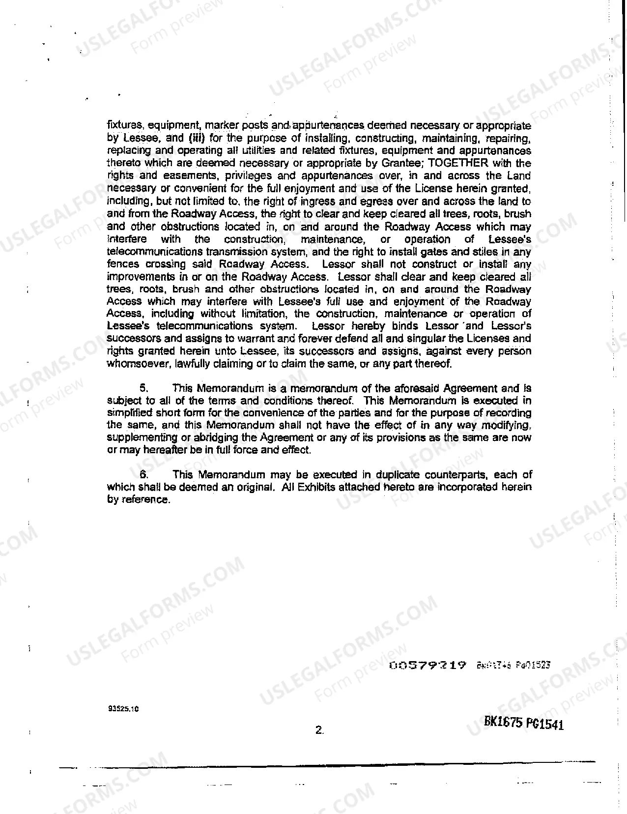 Preview Memorandum of Lease Agreement and Grant of License regarding Bankruptcy