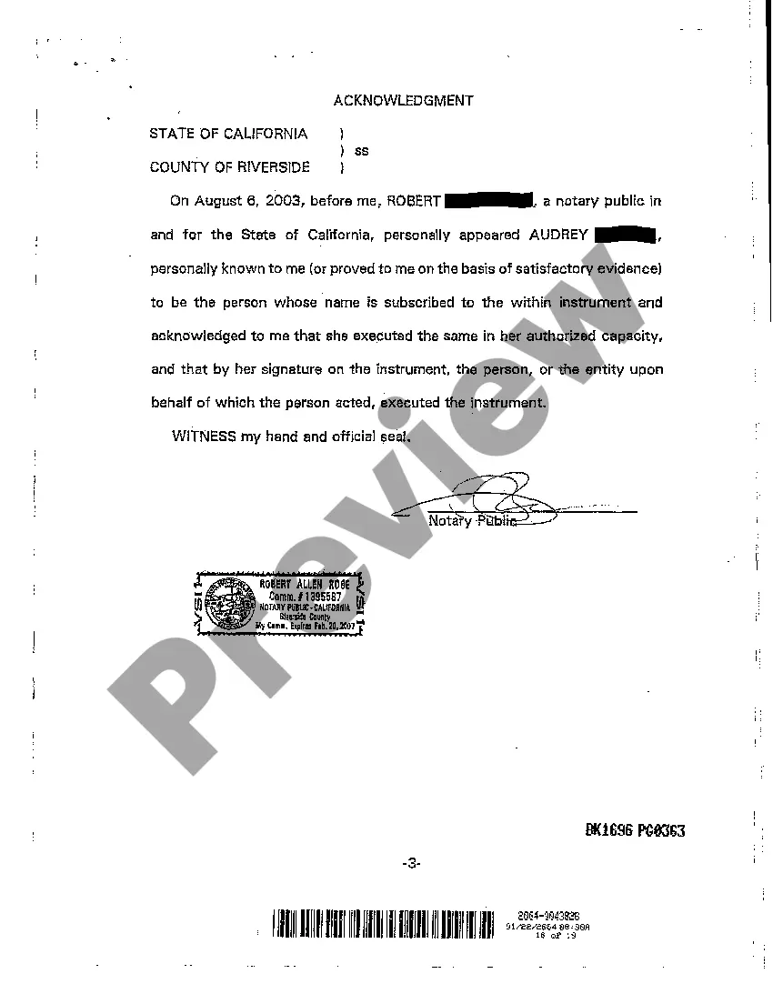 Preview Affidavit - Death of Trustees