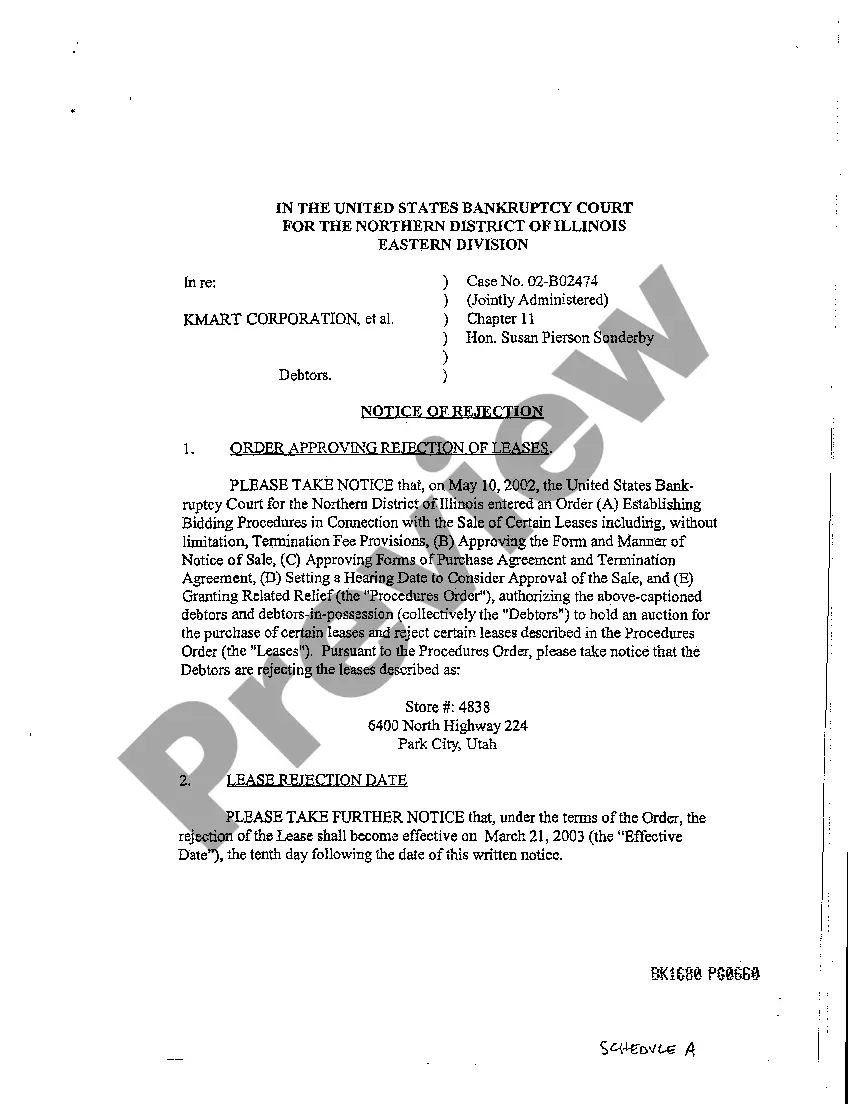 Preview Affidavit Terminating Leasehold Interests